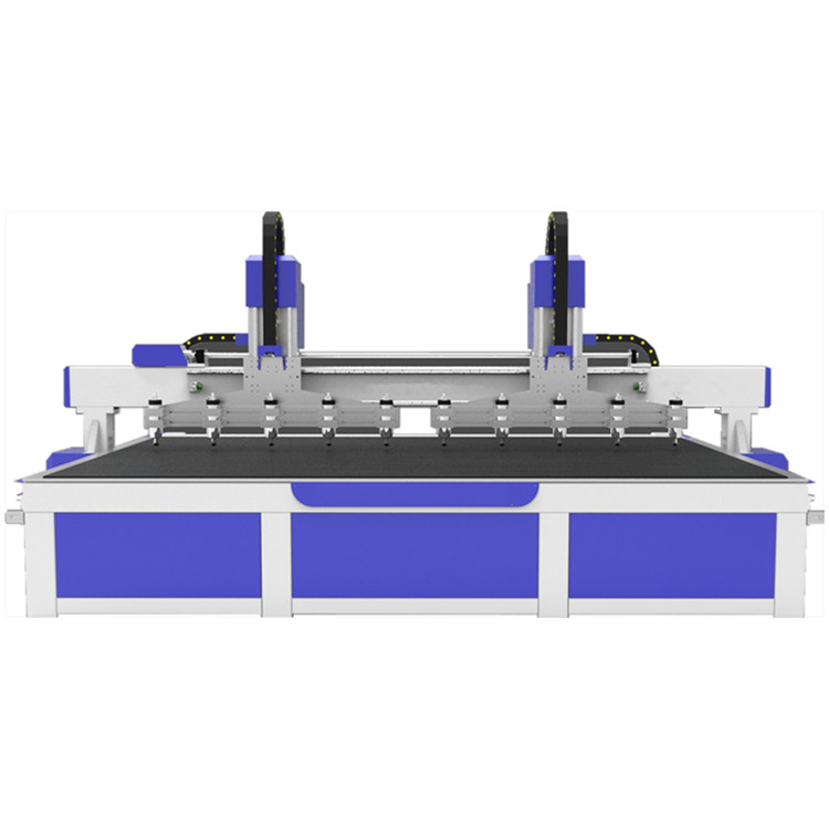 3D CNC рутер за резба во дрво со повеќе вретено